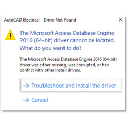 Не вдається знайти драйвер Microsoft Access Database Engine 2016 (64-розрядна версія)